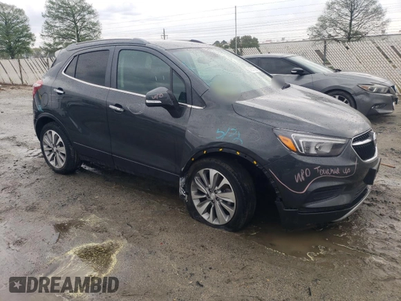 2018 Buick Encore Preferred with VIN KL4CJASBXJB669665, listed as a Copart auction lot 52557365 with 49,327 mi miles and Salvage Title. Bid and sale history available at DreamBid. Image 4.