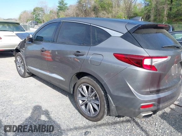 2023 Acura RDX Technology with VIN 5J8TC2H51PL007971, listed as a IAAI auction lot 42086494 with 39,615 mi miles and . Bid and sale history available at DreamBid. Image 3.