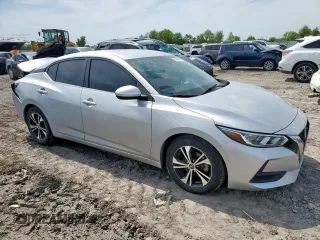 2021 Nissan Sentra SV with VIN 3N1AB8CV9MY239369, listed as a Copart auction lot 56235015 with 50,262 mi miles and Salvage title. Bid and sale history available at DreamBid. Image 4.