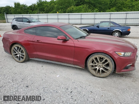 2015 Ford Mustang EcoBoost z VIN 1FA6P8TH6F5347243, wystawiony jako Copart lot #55893655 z przebiegiem 83 593 mil mil oraz Czysty tytuł • Clean title. Historia ofert i sprzedaży dostępna na DreamBid. Obrazek 4.