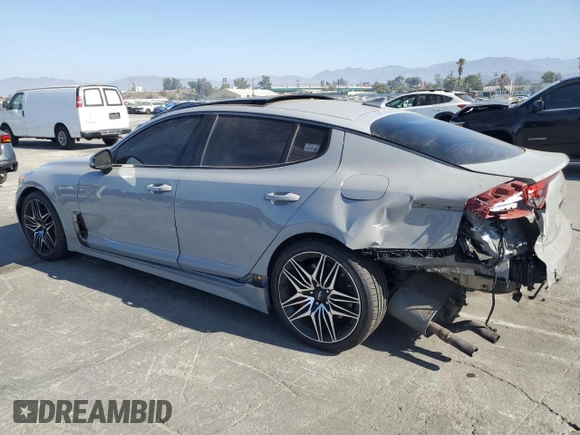 2022 Kia Stinger GT1 with VIN KNAE45LC9N6119924, listed as a Copart auction lot 74745054 with 43,142 mi miles and Salvage Title. Bid and sale history available at DreamBid. Image 2.