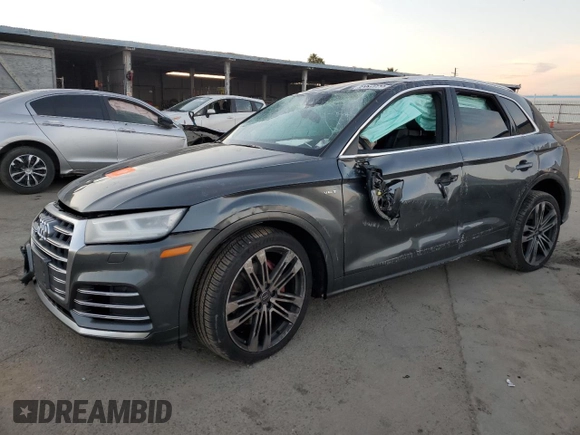 2018 Audi SQ5 Prestige with VIN WA1C4AFY9J2025127, listed as a Copart auction lot 82315573 with 44,693 mi miles and . Bid and sale history available at DreamBid. Image 1.