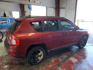 2011 Jeep Compass Latitude with VIN 1J4NF1FBXBD135429, listed as a Copart auction lot 54558405 with 111,222 mi miles and Salvage Title. Bid and sale history available at carsss.com. Image 3.