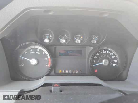 2015 Ford F-250 Lariat with VIN 1FT7W2B62FEC69350, listed as a Copart auction lot 61918025 with 110,289 mi miles and Salvage title. Bid and sale history available at DreamBid. Image 9.