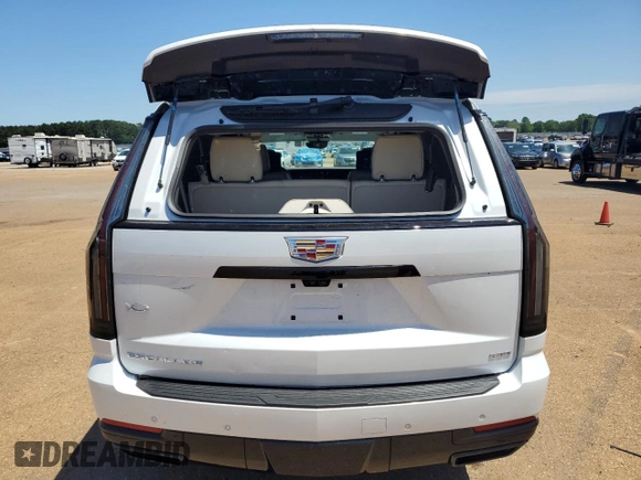 2025 Cadillac Escalade 4WD Sport Platinum with VIN 1GYS9GRL7SR239431, listed as a Copart auction lot 54129845 with 510 mi miles and Clean title. Bid and sale history available at DreamBid. Image 6.