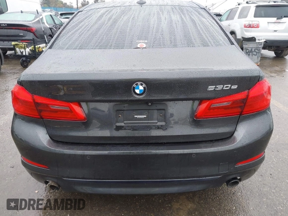 2019 BMW 5 Series 530e iPerformance with VIN WBAJA9C53KB399794, listed as a IAAI auction lot 41561874 with Not Provided miles. Bid and sale history available at carsss.com. Image 16.
