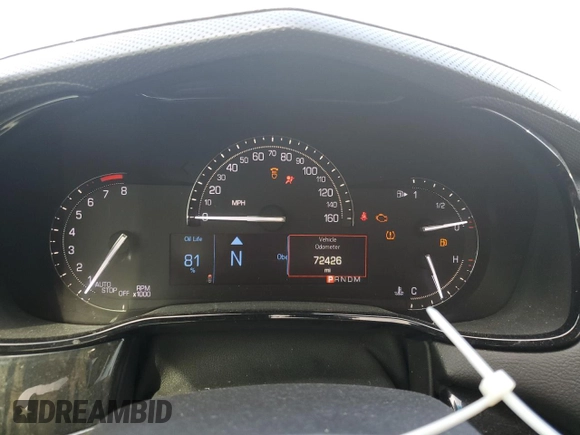 2018 Cadillac CTS Sedan Luxury AWD with VIN 1G6AX5SX9J0108225, listed as a Copart auction lot 69226054 with 72,426 mi miles and Salvage Title. Bid and sale history available at carsss.com. Image 9.