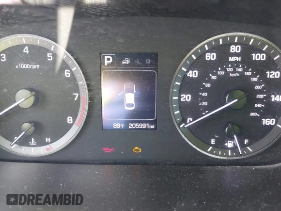 2015 Hyundai Sonata SE z VIN 5NPE24AF2FH005030, wystawiony jako IAAI lot #42375598 z przebiegiem 205 991 mil mil oraz . Historia ofert i sprzedaży dostępna na DreamBid. Obrazek 7.