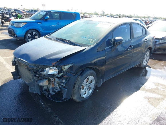 2014 Honda Civic Sedan LX with VIN 2HGFB2F5XEH548773, listed as a IAAI auction lot 40946693 with 115,114 mi miles. Bid and sale history available at carsss.com. Image 17.