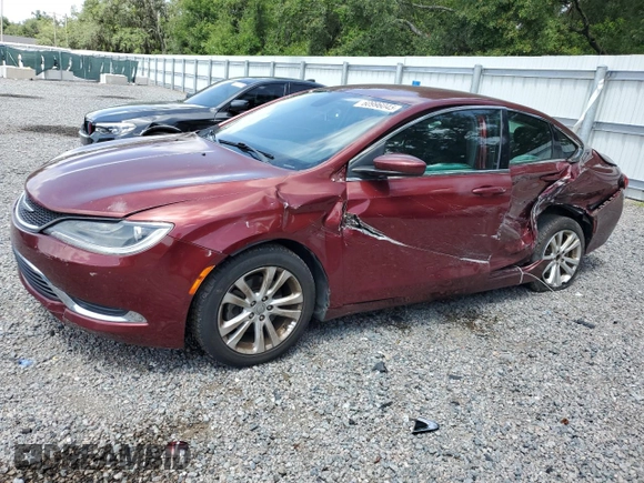 2015 Chrysler 200 Limited with VIN 1C3CCCAB2FN583628, listed as a Copart auction lot 60996045 with 96,606 mi miles and Salvage title. Bid and sale history available at DreamBid. Image 1.