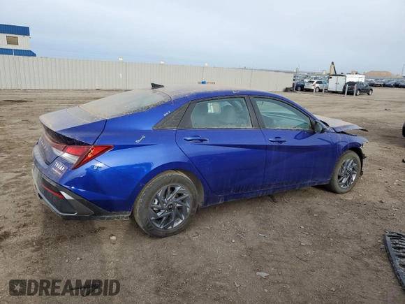 2024 Hyundai Elantra SEL with VIN KMHLM4DG0RU811458, listed as a Copart auction lot 49504685 with 16,163 mi miles and Salvage Title. Bid and sale history available at carsss.com. Image 3.