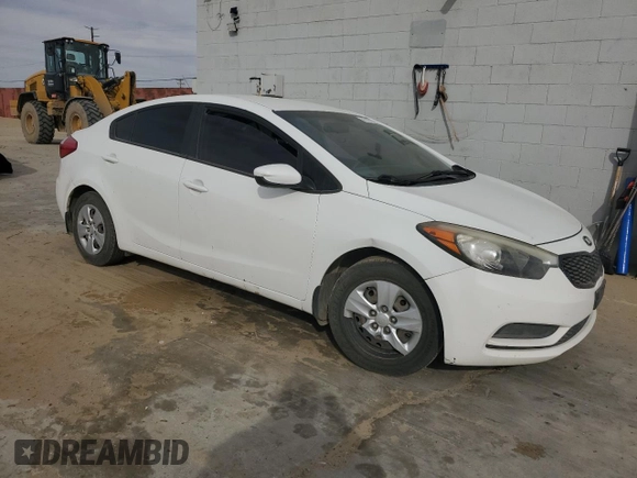 2016 Kia Forte LX with VIN KNAFK4A69G5582415, listed as a Copart auction lot 47197665 with 0 mi miles and Clean Title. Bid and sale history available at carsss.com. Image 4.
