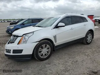 2015 Cadillac SRX Luxury Collection with VIN 3GYFNBE35FS522192, listed as a Copart auction lot 51488745 with 128,201 mi miles and Salvage Title. Bid and sale history available at carsss.com. Image 1.