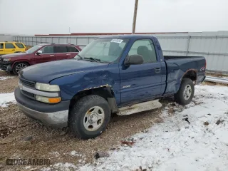 2002 Chevrolet Silverado 1500 LS with VIN 1GCEK14VX2Z207859, listed as a Copart auction lot 84182554 with 140,862 mi miles and Salvage Title. Bid and sale history available at carsss.com. Image 1.