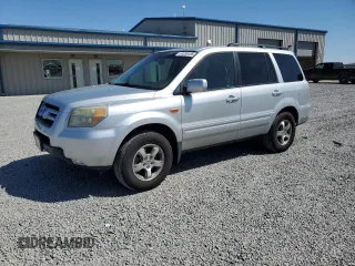2006 Honda Pilot EX-L with VIN 2HKYF18546H512704, listed as a Copart auction lot 53295185 with 218,307 mi miles and Salvage Title. Bid and sale history available at DreamBid. Image 1.