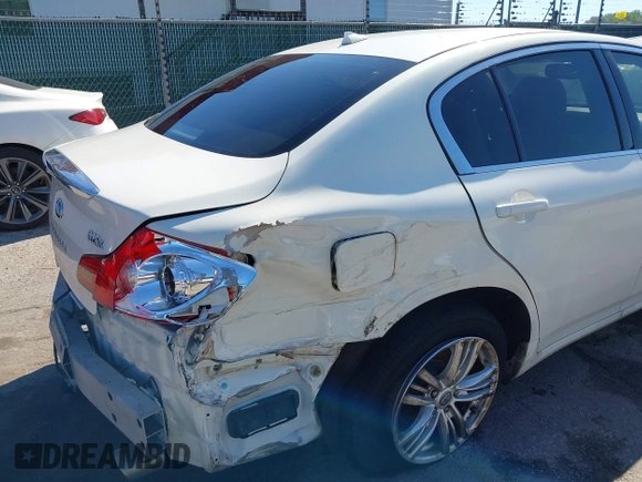 2012 Infiniti G25 x with VIN JN1DV6AR2CM860727, listed as a IAAI auction lot 39649051 with 125,483 mi miles and . Bid and sale history available at DreamBid. Image 18.