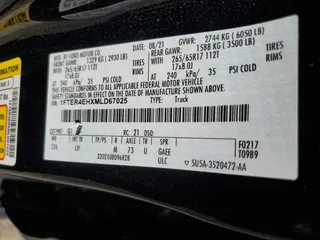 2021 Ford Ranger XL with VIN 1FTER4EHXMLD67025, listed as a Copart auction lot 45509695 with 29,464 mi miles and Salvage Title. Bid and sale history available at carsss.com. Image 13.