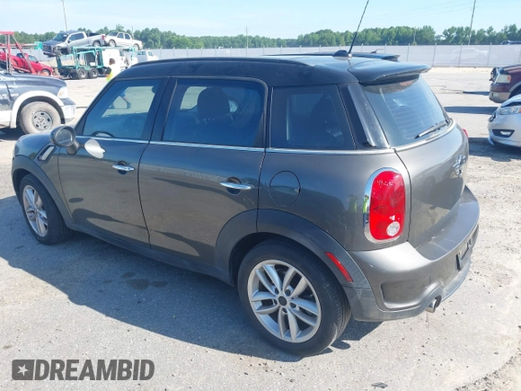 2012 MINI Countryman S with VIN WMWZC3C53CWP20219, listed as a IAAI auction lot 42541437 with 133,905 mi miles and . Bid and sale history available at DreamBid. Image 3.