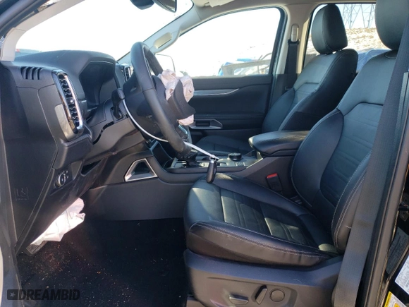 2024 Ford Ranger LARIAT with VIN 1FTER4KH6RLE24736, listed as a Copart auction lot 42259345 with 3,690 mi miles and Salvage Title. Bid and sale history available at carsss.com. Image 7.