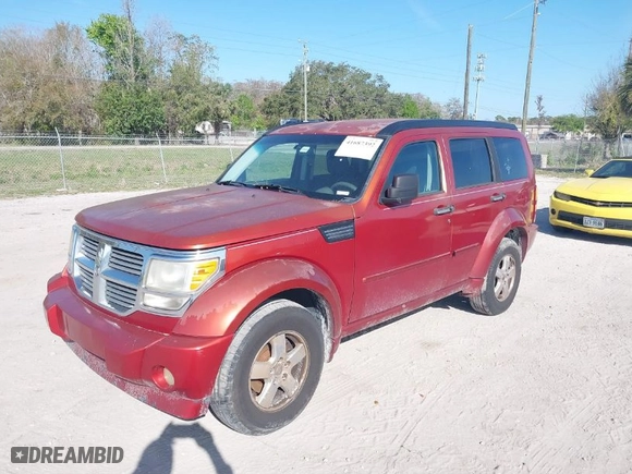 2007 Dodge Nitro SXT with VIN 1D8GT28K27W596437, listed as a IAAI auction lot 41687392 with 279,951 mi miles. Bid and sale history available at carsss.com. Image 2.