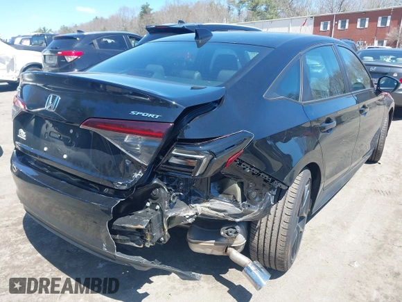 2025 Honda Civic Sport with VIN 2HGFE2F5XSH554687, listed as a IAAI auction lot 42031297 with 1,619 mi miles and . Bid and sale history available at DreamBid. Image 4.