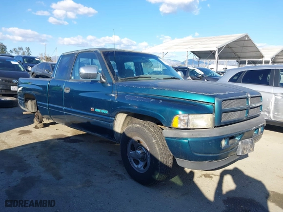 1996 Dodge Ram 1500 with VIN 3B7HC13Z1TG150225, listed as a IAAI auction lot 41732578 with 167,314 mi miles. Bid and sale history available at carsss.com. Image 1.