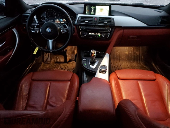 2016 BMW 4 Series 435i xDrive z VIN WBA3R5C59GK374383, wystawiony jako Copart lot #87587245 z przebiegiem 140 897 mil mil oraz Czysty tytuł • Clean title. Historia ofert i sprzedaży dostępna na DreamBid. Obrazek 8.