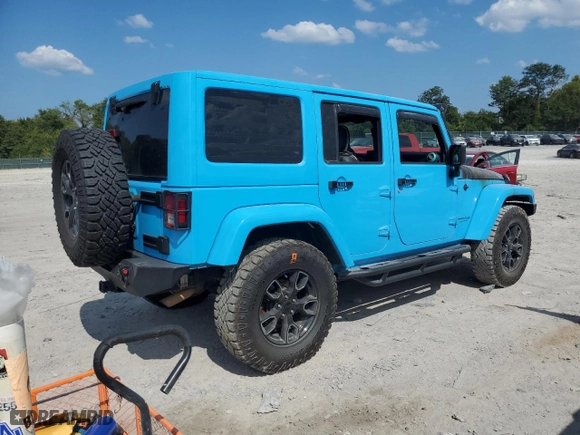 2018 Jeep Wrangler JK Unlimited Sahara with VIN 1C4BJWEG8JL882906, listed as a Copart auction lot 68796164 with 0 mi miles and Salvage Title. Bid and sale history available at carsss.com. Image 3.
