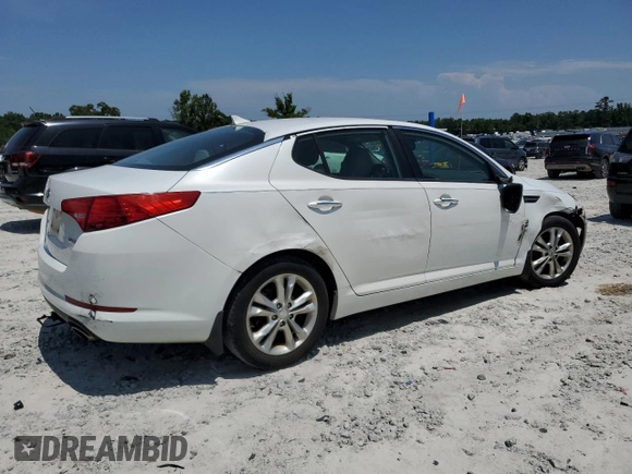 2013 Kia Optima EX with VIN 5XXGN4A71DG238043, listed as a Copart auction lot 62005815 with 118,519 mi miles and Salvage title. Bid and sale history available at DreamBid. Image 3.
