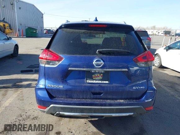 2017 Nissan Rogue SV with VIN KNMAT2MV6HP534295, listed as a IAAI auction lot 41150780 with 131,709 mi miles and . Bid and sale history available at carsss.com. Image 16.