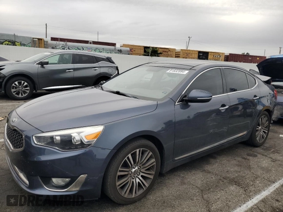 2015 Kia Cadenza Premium with VIN KNALN4D74F5172585, listed as a Copart auction lot 81832094 with 108,888 mi miles and Salvage Title. Bid and sale history available at carsss.com. Image 1.