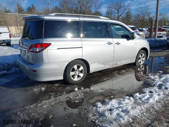 2011 Nissan Quest SL with VIN JN8AE2KP3B9006728, listed as a IAAI auction lot 41631623 with 190,067 mi miles. Bid and sale history available at carsss.com. Image 4.