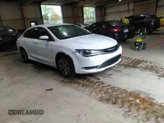 2015 Chrysler 200 Limited with VIN 1C3CCCAB9FN708205, listed as a IAAI auction lot 41946588 with 166,372 mi miles. Bid and sale history available at carsss.com. Image 1.