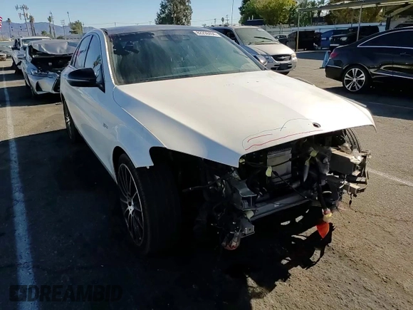 2018 Mercedes-Benz C 43 AMG with VIN 55SWF6EB9JU240378, listed as a Copart auction lot 82298494 with 79,513 mi miles and Salvage Title. Bid and sale history available at carsss.com. Image 11.