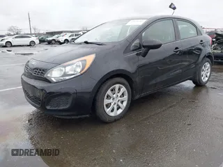 2013 Kia Rio LX with VIN KNADM5A35D6302623, listed as a IAAI auction lot 41626083 with 114,132 mi miles. Bid and sale history available at carsss.com. Image 2.