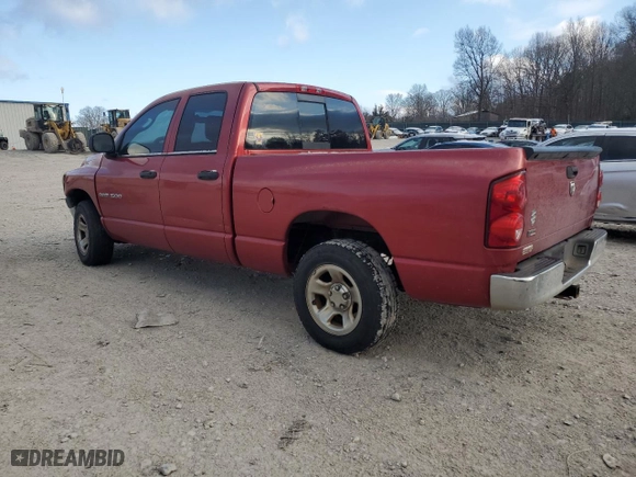 2007 Dodge Ram 1500 SLT with VIN 1D7HA18PX7J520482, listed as a Copart auction lot 45357495 with 158,176 mi miles and Salvage Title. Bid and sale history available at carsss.com. Image 2.
