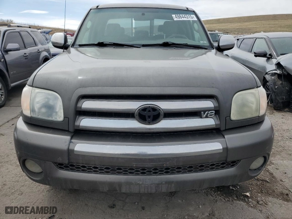 2005 Toyota Tundra SR5 with VIN 5TBBT44155S458799, listed as a Copart auction lot 49844315 with 414,988 mi miles and Clean Title. Bid and sale history available at carsss.com. Image 5.