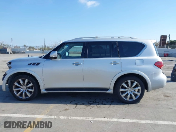 2012 Infiniti QX56 7-passenger with VIN JN8AZ2NF9C9517238, listed as a IAAI auction lot 42040522 with 165,088 mi miles. Bid and sale history available at carsss.com. Image 15.