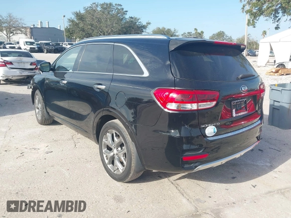 2016 Kia Sorento SX with VIN 5XYPK4A57GG023001, listed as a IAAI auction lot 41154189 with 93,399 mi miles. Bid and sale history available at carsss.com. Image 3.