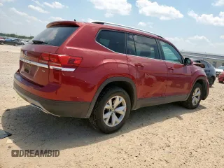 2018 Volkswagen Atlas S with VIN 1V2AP2CA9JC599351, listed as a Copart auction lot 58223485 with 69,527 mi miles and Salvage title. Bid and sale history available at DreamBid. Image 3.