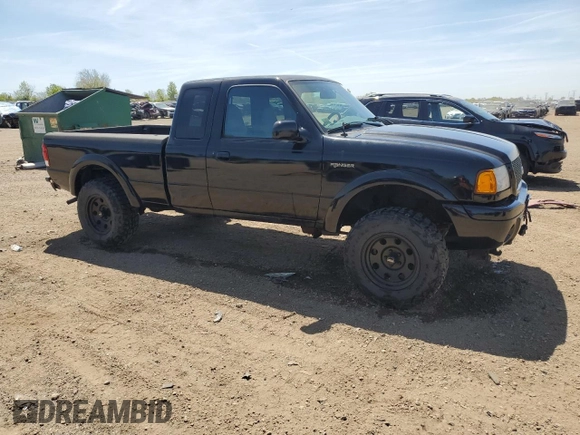 2001 Ford Ranger XL Fleet with VIN 1FTZR15E71PA50488, listed as a Copart auction lot 56419525 with 93,955 mi miles and Salvage title. Bid and sale history available at DreamBid. Image 4.