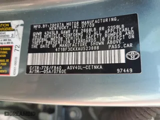 2010 Toyota Camry with VIN 4T1BF3EKXAU523888, listed as a Copart auction lot 54601175 with 132,575 mi miles and Clean Title. Bid and sale history available at carsss.com. Image 12.