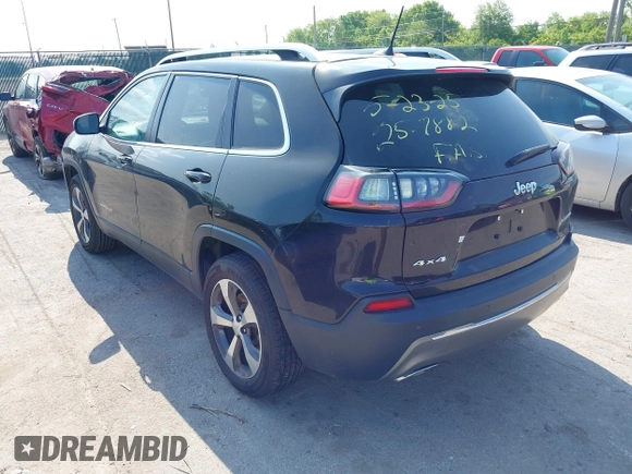 2019 Jeep Cherokee Limited with VIN 1C4PJMDX0KD351884, listed as a IAAI auction lot 42452219 with 112,485 mi miles and . Bid and sale history available at DreamBid. Image 3.