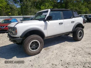 2021 Ford Bronco with VIN 1FMEE5DP2MLA87380, listed as a Copart auction lot 48751495 with 39,568 mi miles and Salvage Title. Bid and sale history available at DreamBid. Image 1.