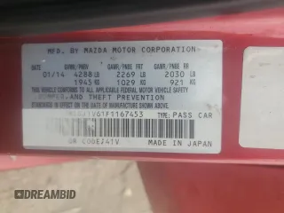 2015 Mazda 6 i Touring with VIN JM1GJ1V61F1167453, listed as a Copart auction lot 51295625 with 151,013 mi miles and Salvage Title. Bid and sale history available at carsss.com. Image 15.