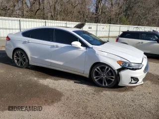 2019 Ford Fusion Titanium with VIN 3FA6P0K99KR217217, listed as a Copart auction lot 47590015 with 105,177 mi miles and Salvage Title. Bid and sale history available at carsss.com. Image 4.