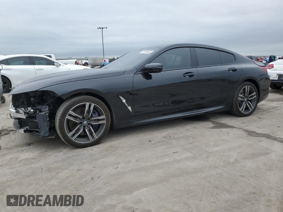 2022 BMW 8 Series 840i with VIN WBAGV4C01NCH18603, listed as a Copart auction lot 51969445 with 19,502 mi miles and Clean title. Bid and sale history available at DreamBid. Image 1.
