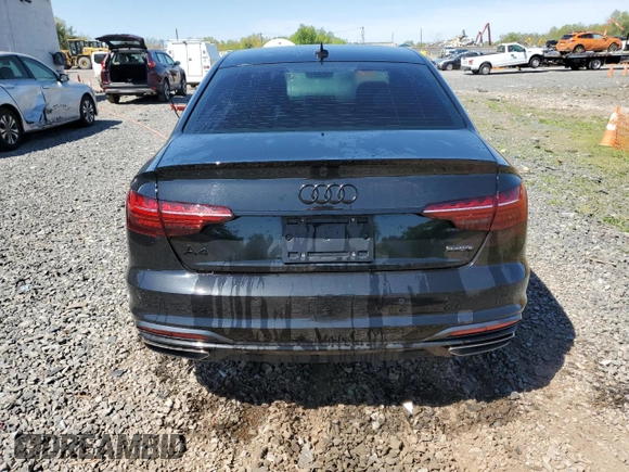 2023 Audi A4 S line Premium Plus with VIN WAUEAAF47PA005572, listed as a Copart auction lot 55026685 with 33,437 mi miles and Salvage Title. Bid and sale history available at DreamBid. Image 6.