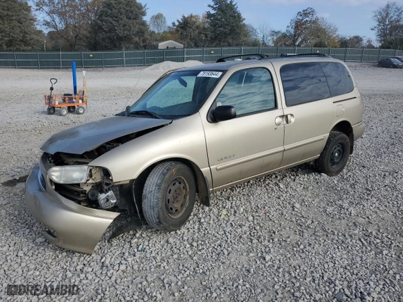 1999 Nissan Quest GXE with VIN 4N2XN11T0XD820268, listed as a Copart auction lot 78193644 with 82,807 mi miles and Salvage Title. Bid and sale history available at carsss.com. Image 1.