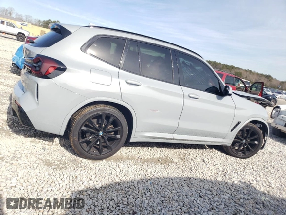2022 BMW X3 sDrive30i with VIN WBX47DP00NN177414, listed as a Copart auction lot 88497825 with Not Provided miles and Salvage Title. Bid and sale history available at DreamBid. Image 3.